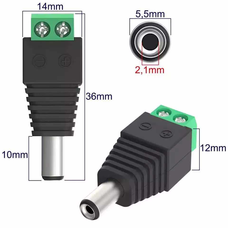 Conector DC macho 5.5x2.1mm - imagen 5