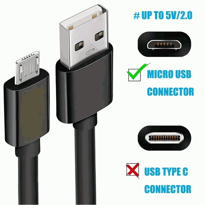 Cable Micro USB carga y sincronizacion 1.8 Metros Negro - imagen 3