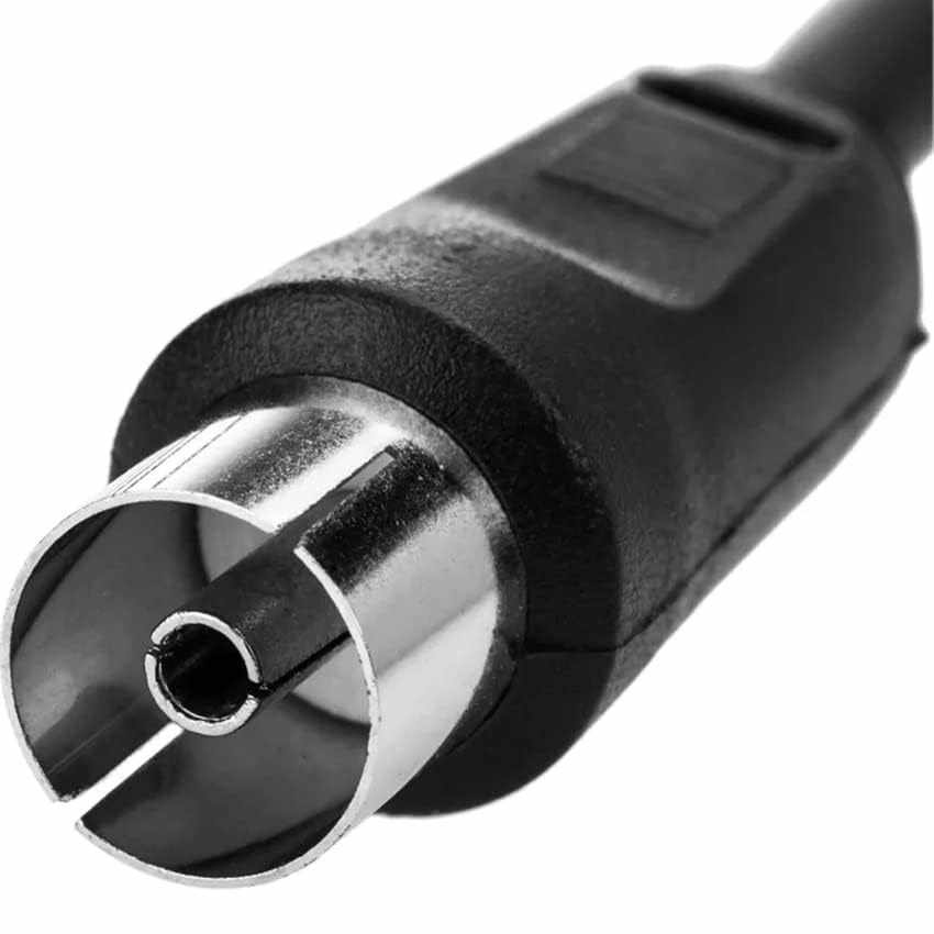 Cable antena de TV de 75 Ohm 5 Metros Negro - imagen 3