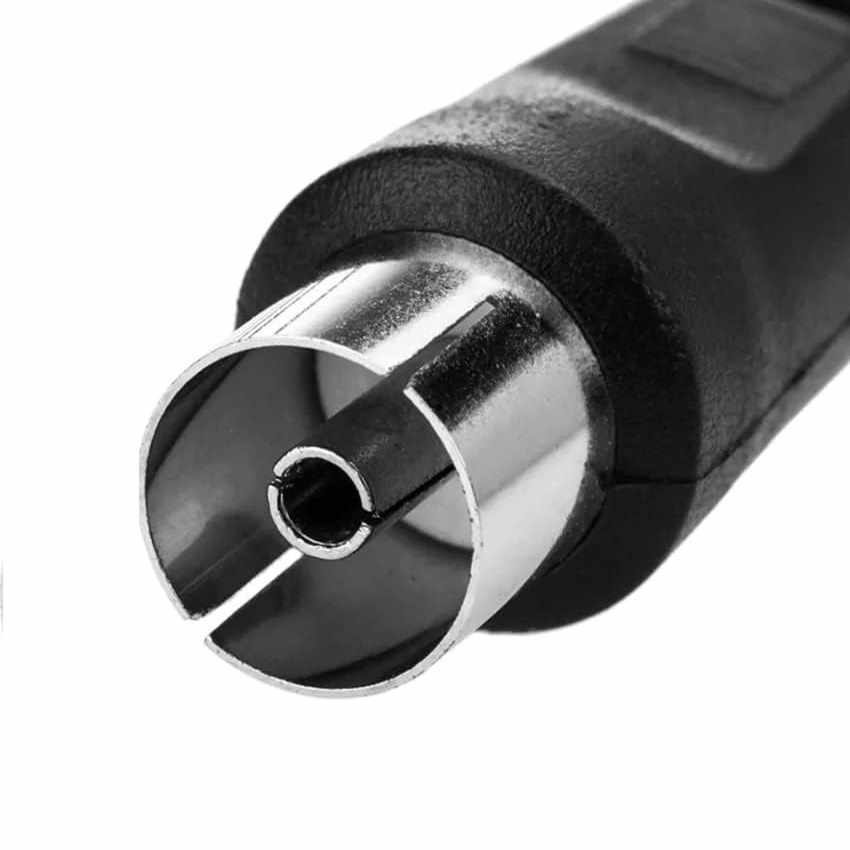 Cable antena de TV de 75 Ohm 2.50 Metros Negro - imagen 1