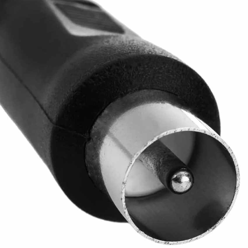 Cable antena de TV de 75 Ohm 2.50 Metros Negro - imagen 3