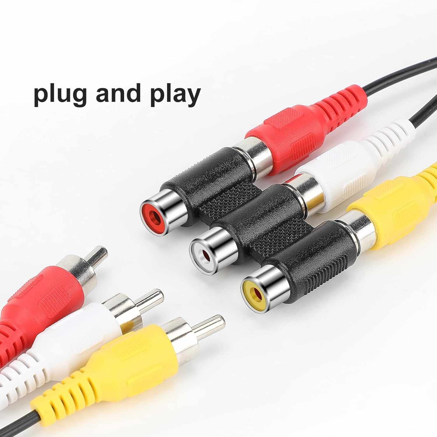 Adaptador triple RCA hembra - imagen 2