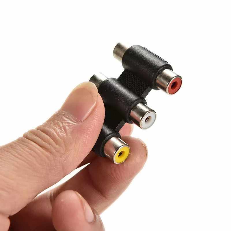 Adaptador triple RCA hembra - imagen 4