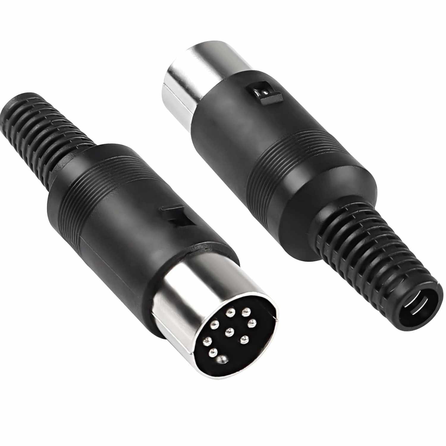 Conector DIN de 8 pines macho Negro - imagen 1
