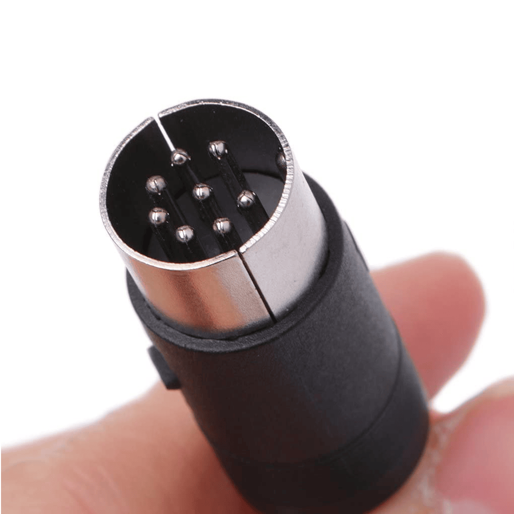 Conector DIN de 8 pines macho Negro - imagen 2