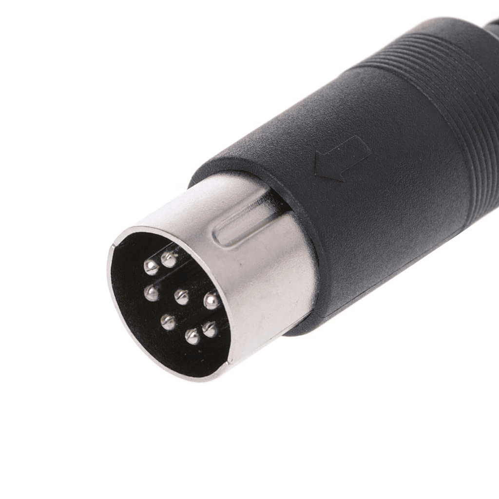 Conector DIN de 8 pines macho Negro - imagen 3