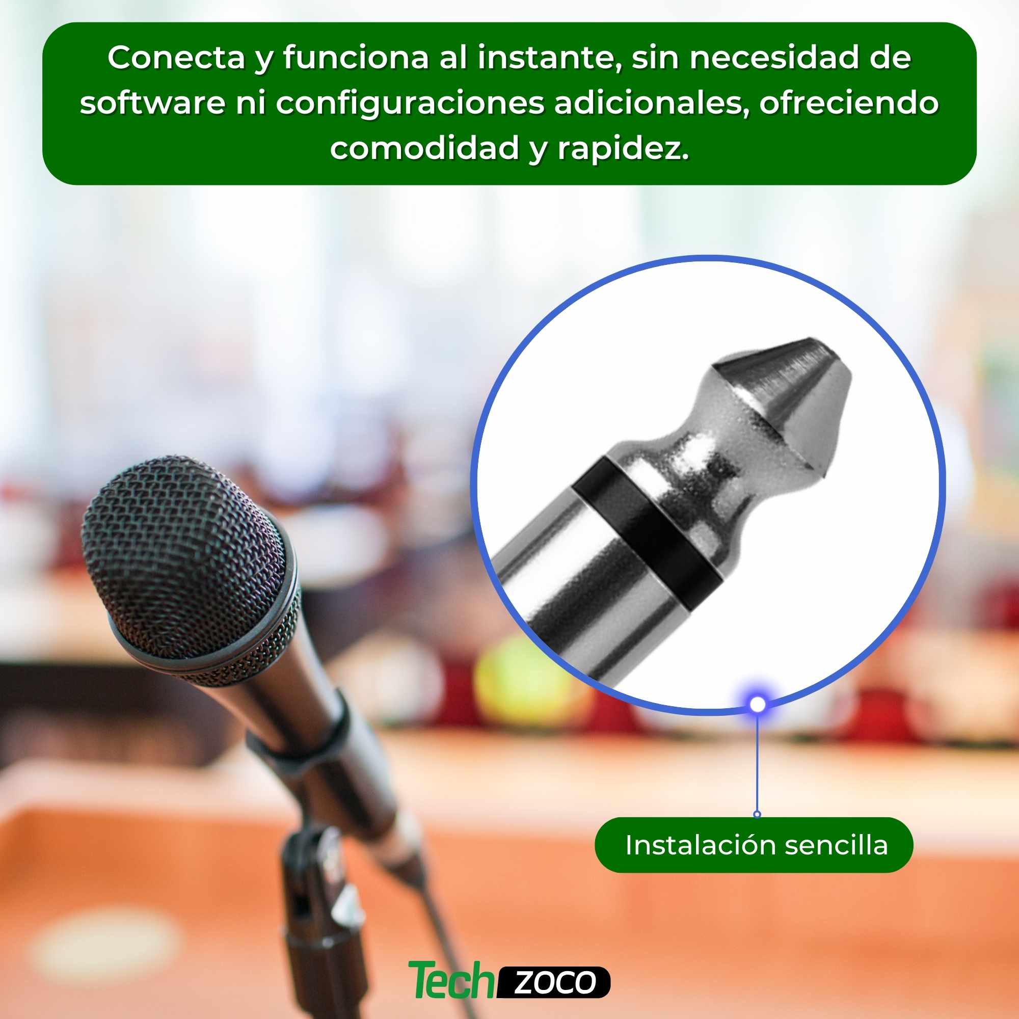 Adaptador audio mono jack 3.5 hembra a jack 6.35 macho Negro - imagen 3