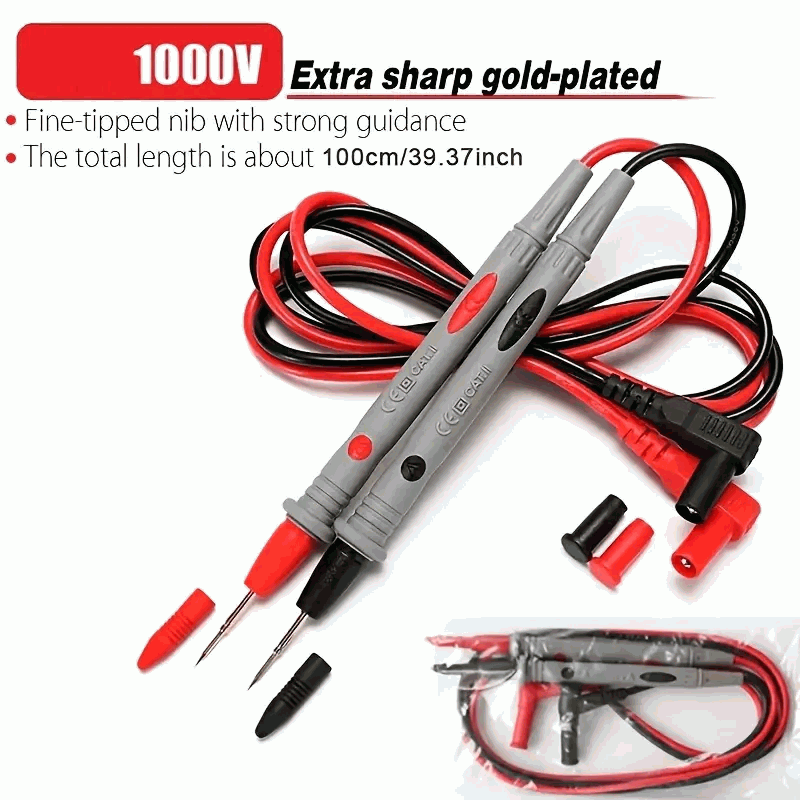 Sonda cable de prueba multimetro digital 1000v 1 Metro 10A - imagen 4