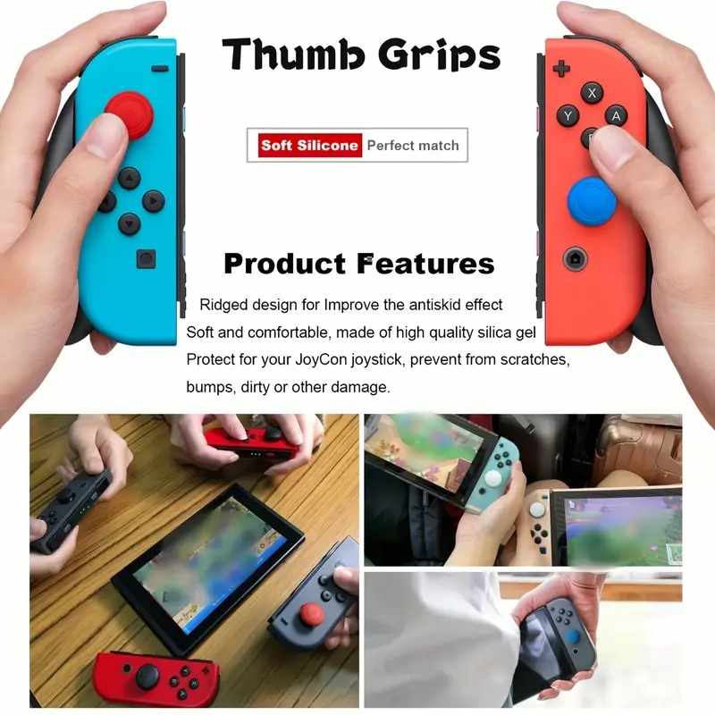Cubiertas Joystick Analogico Nintendo Switch (6 uds) Multicolor - imagen 1