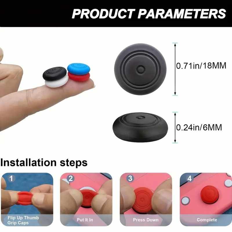 Cubiertas Joystick Analogico Nintendo Switch (6 uds) Multicolor - imagen 5