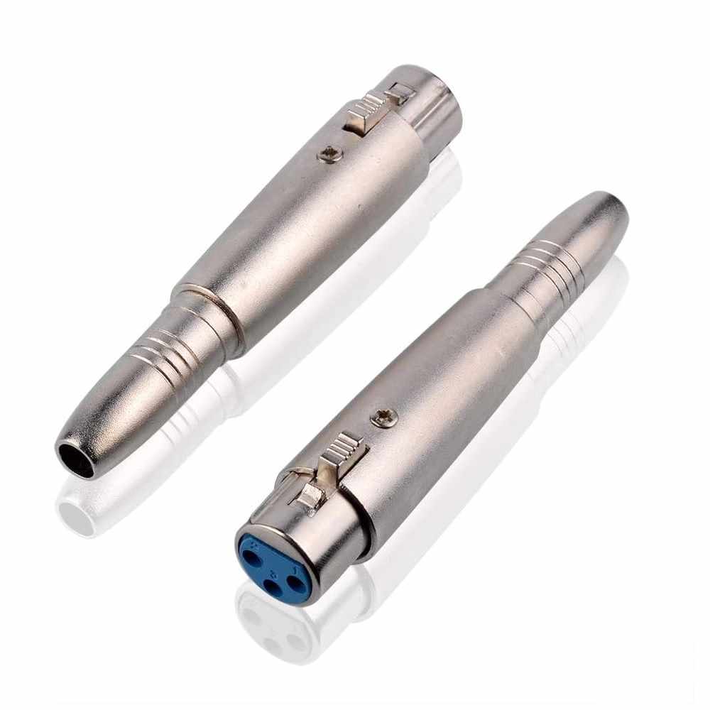 Adaptador XLR hembra a jack 6.35 hembra mono