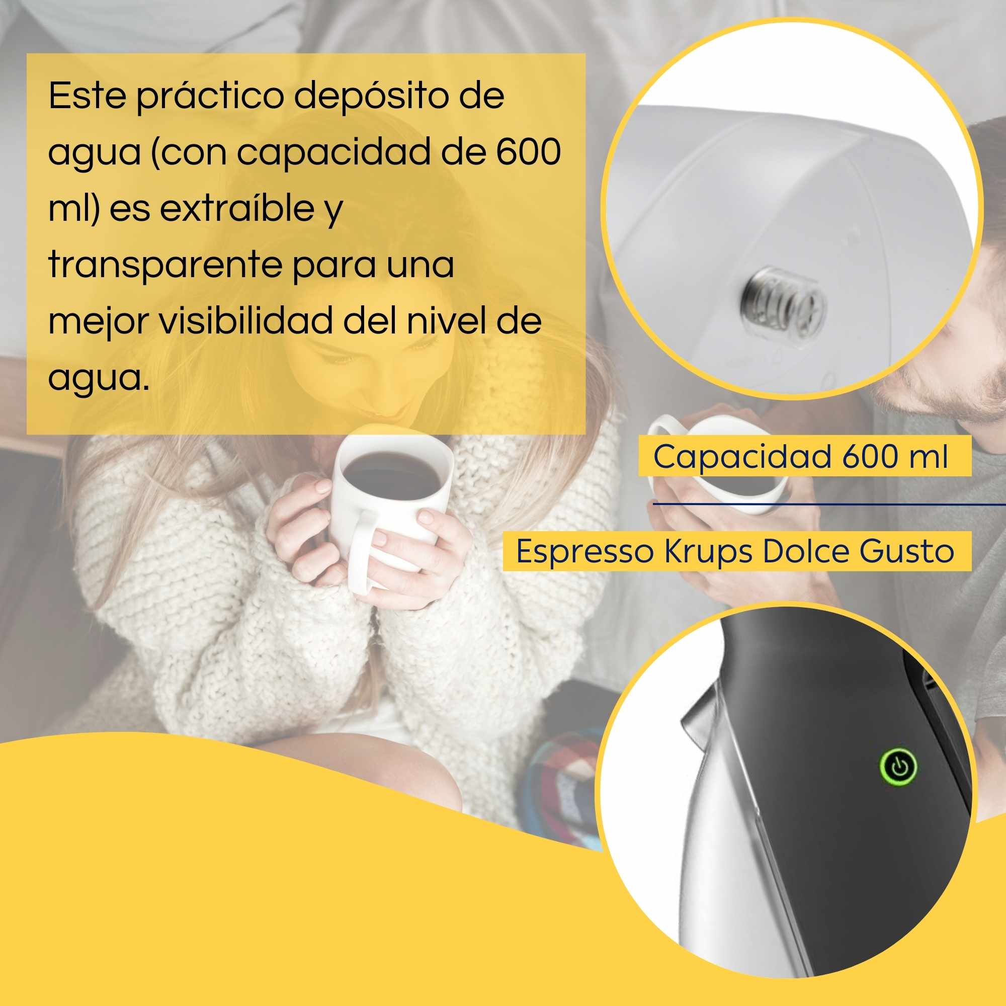 Deposito Agua Cafetera Krups Delonghi MS-623038 - imagen 5