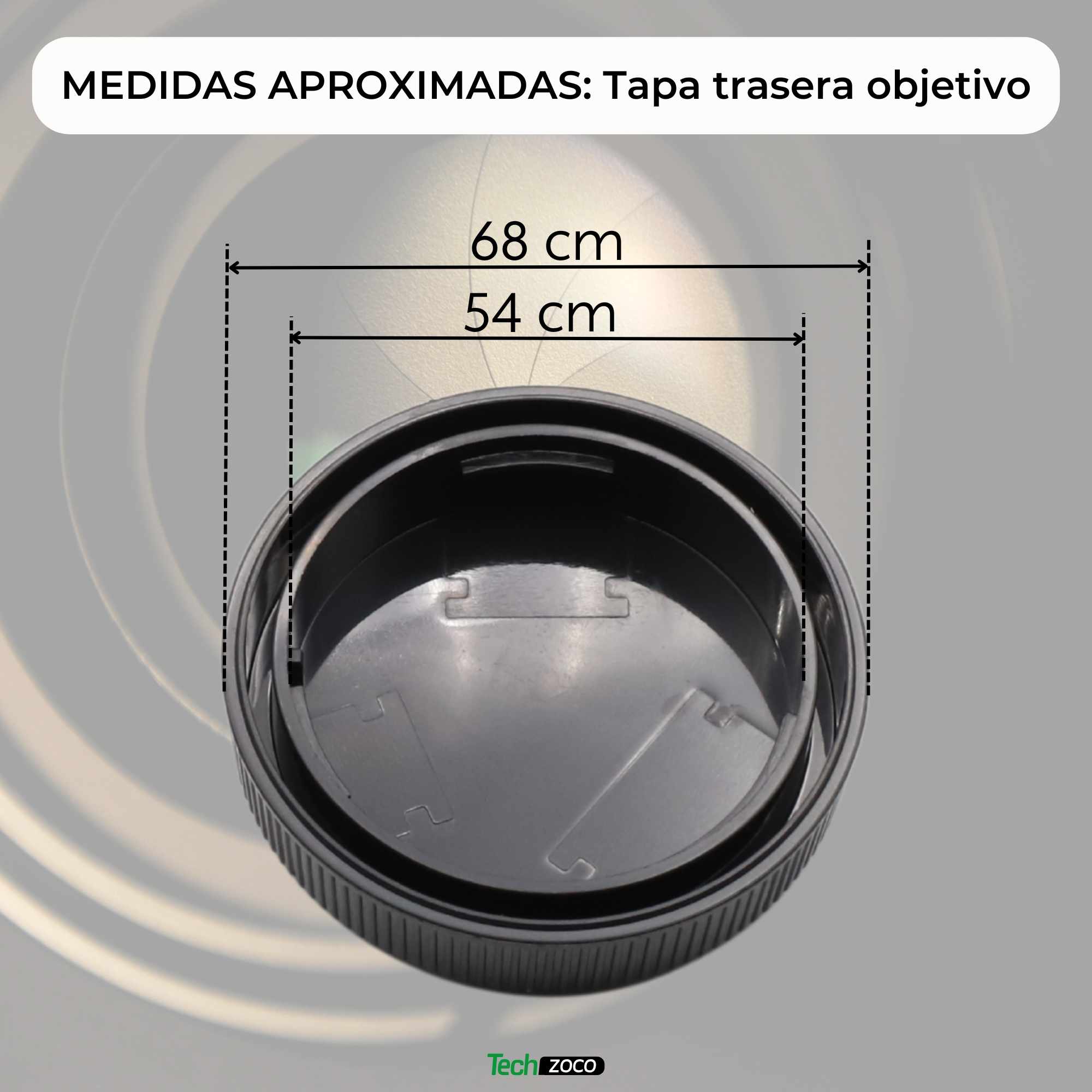 Tapa Cuerpo y Trasera de objetivo Para Canon EOS RF Negro - imagen 6
