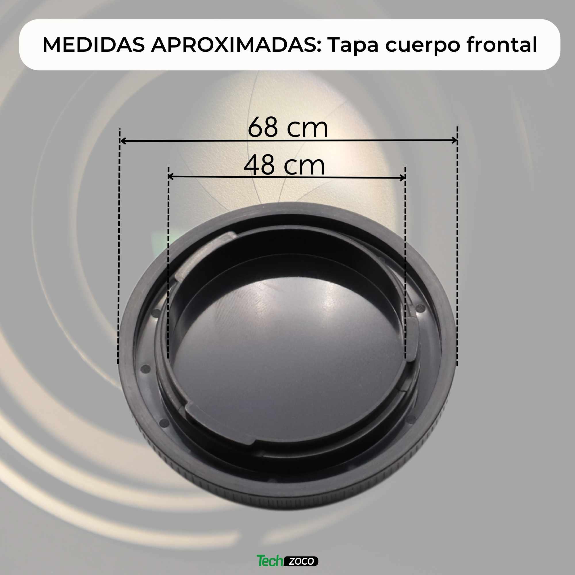 Tapa Cuerpo y Trasera de objetivo Para Canon EOS RF Negro - imagen 5