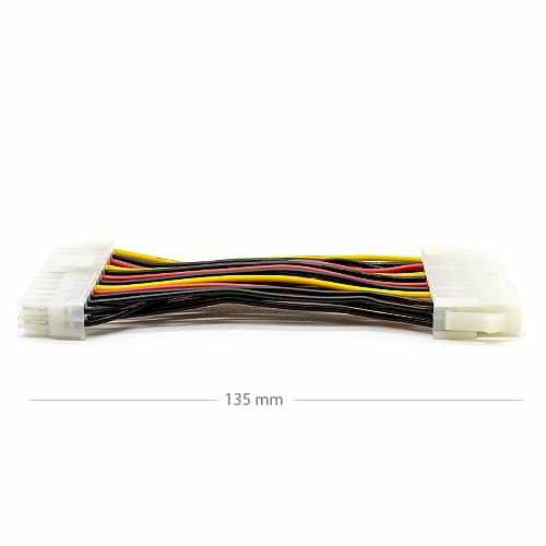 Cable de alimentacion ATX 24 pin macho - 20 pin hembra 15 cm - imagen 7