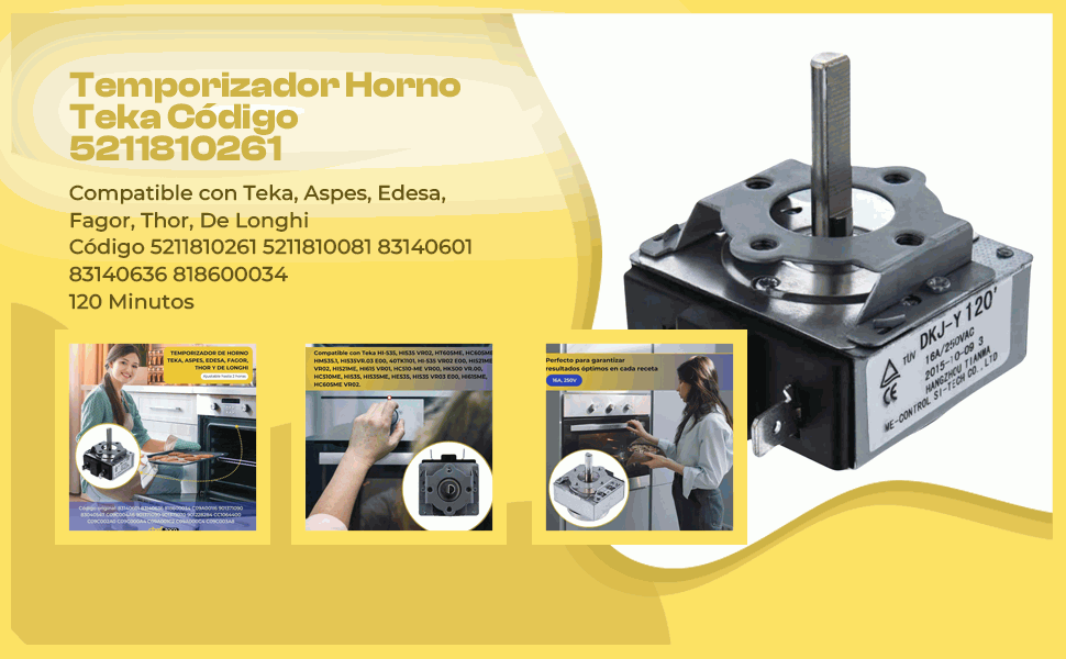Banner - Temporizador Horno Teka 120 Minutos 83140636