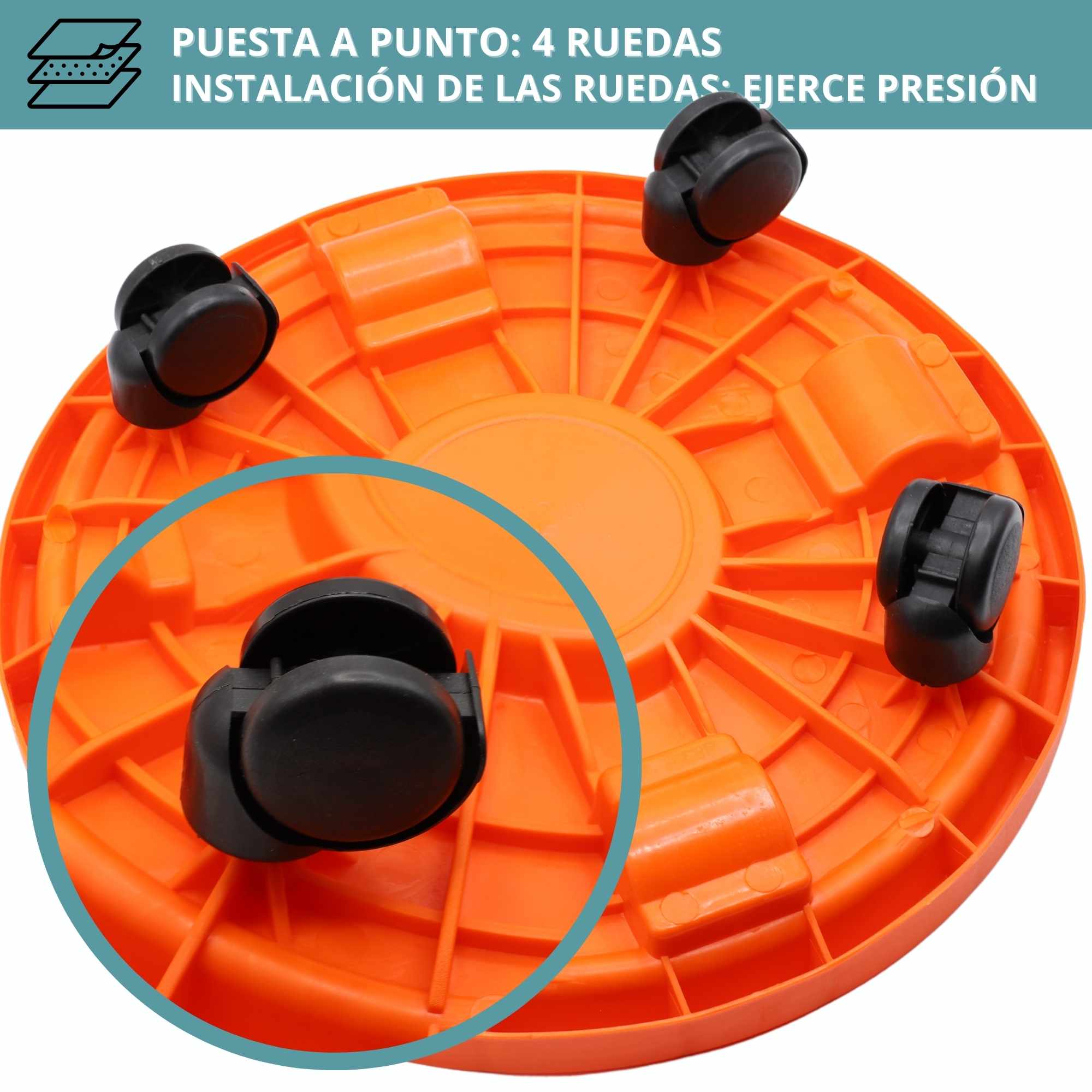 Soporte para bombona butano 33.5 cm Naranja - imagen 4