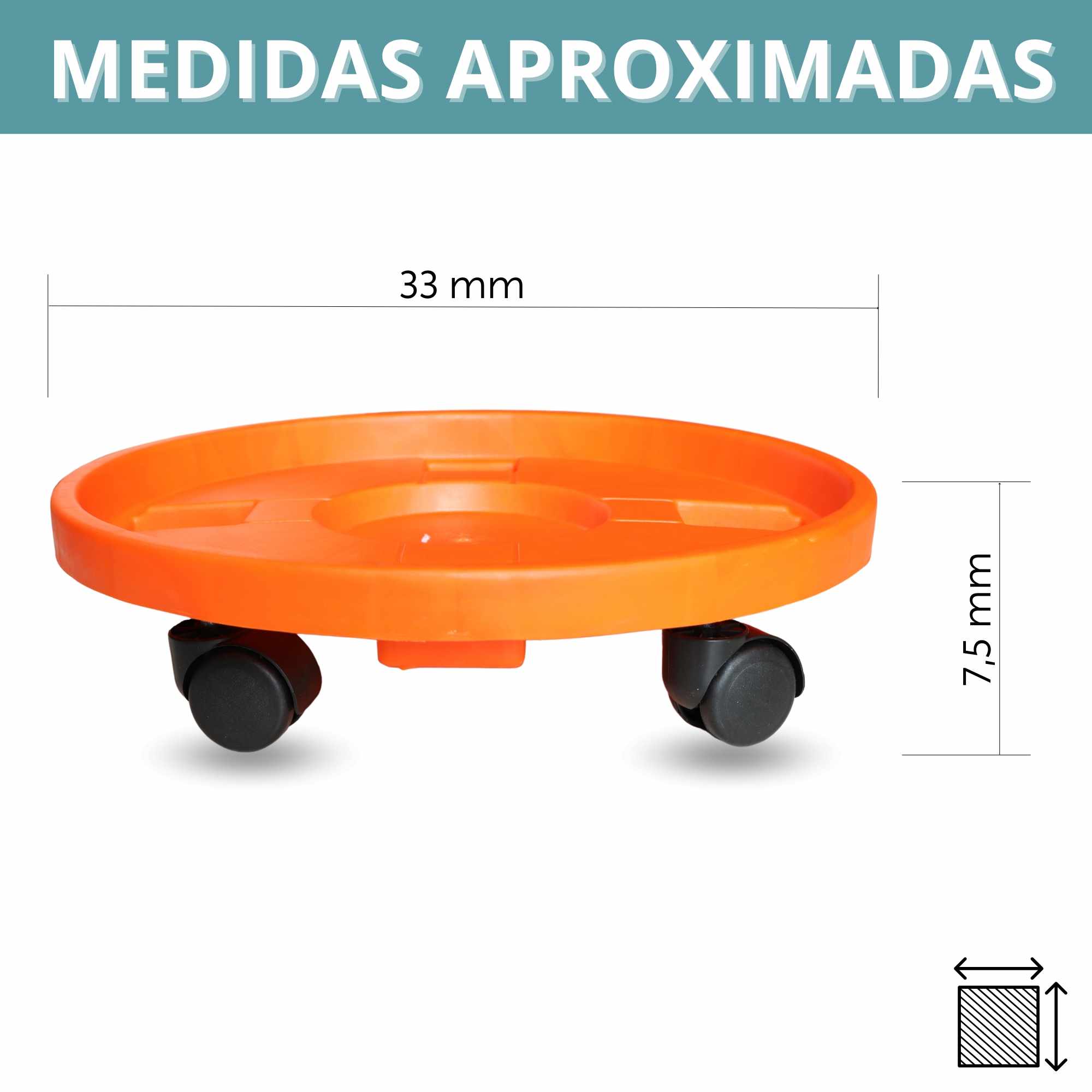 Soporte para bombona butano 33.5 cm Naranja - imagen 3