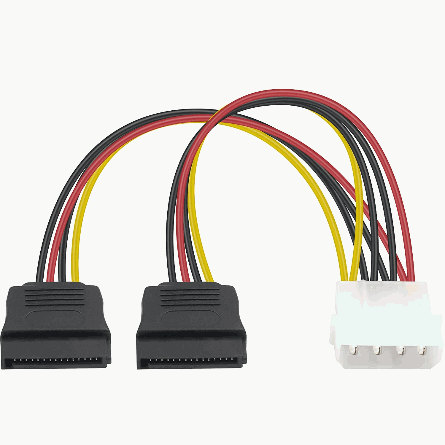 Cable de alimentacion interna molex 5.25 a 2x sata 15 cm