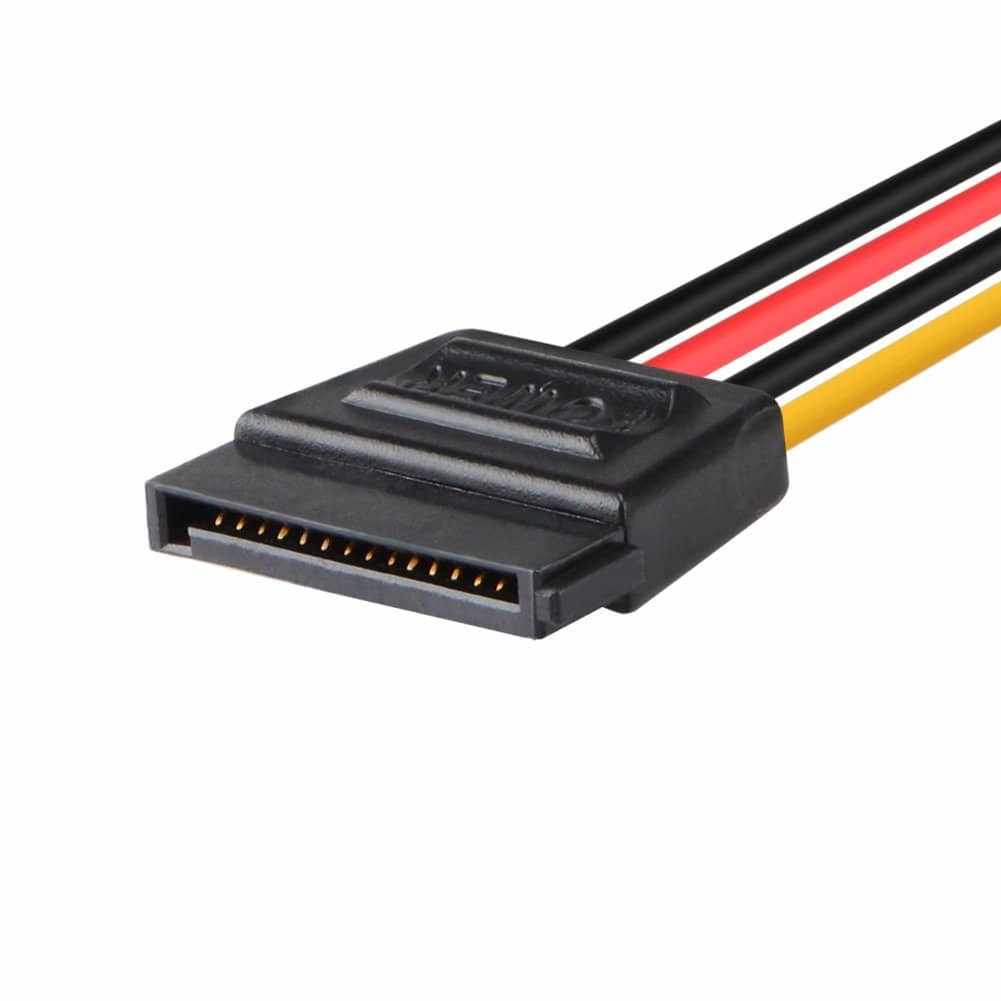 Cable de alimentacion interna molex 5.25 a 2x sata 15 cm - imagen 3