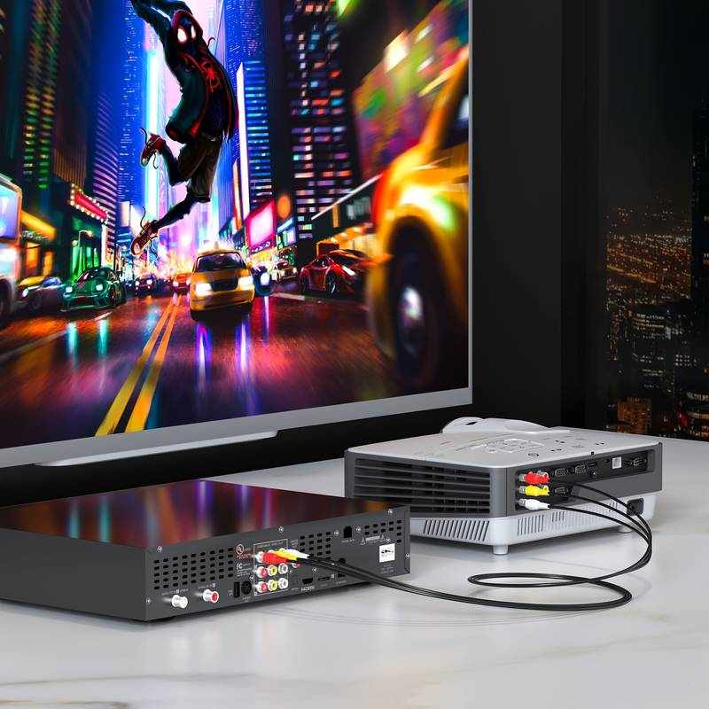 Cable AV 3x RCA macho 5 Metros - imagen 1