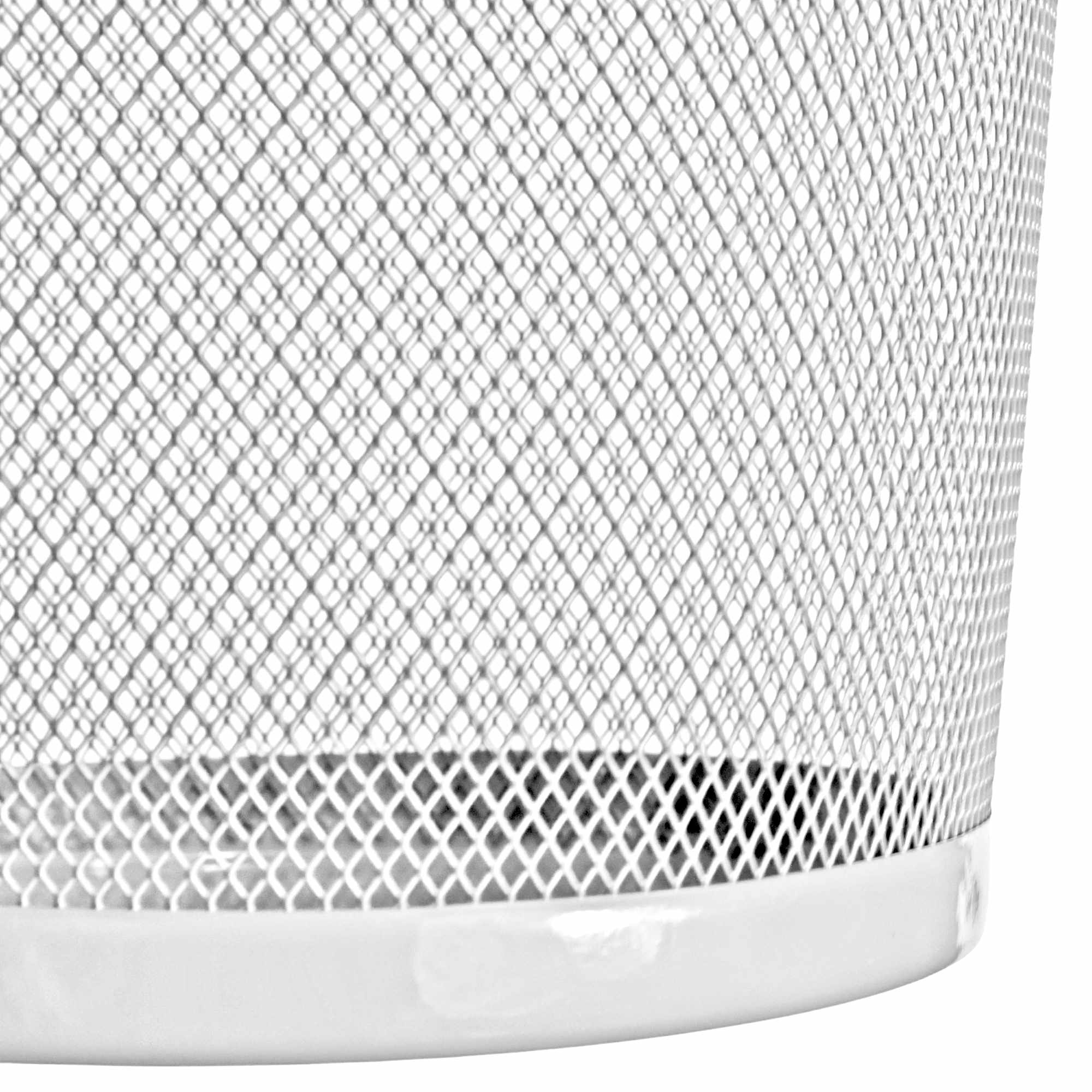 Papelera malla metalica 12 Litros Blanco - imagen 5