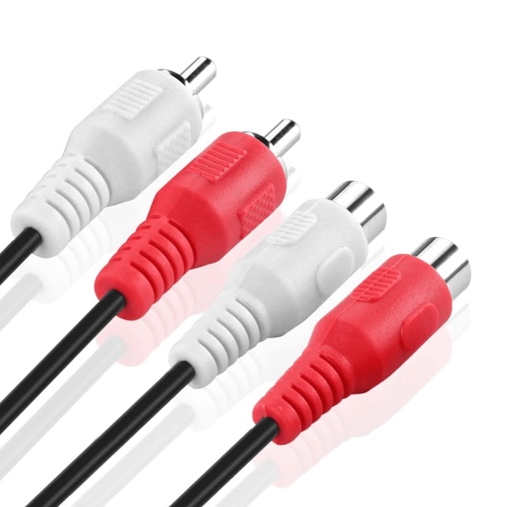 Cable de audio estereo 2x RCA macho - 2x RCA hembra 2.5 Metros - imagen 2