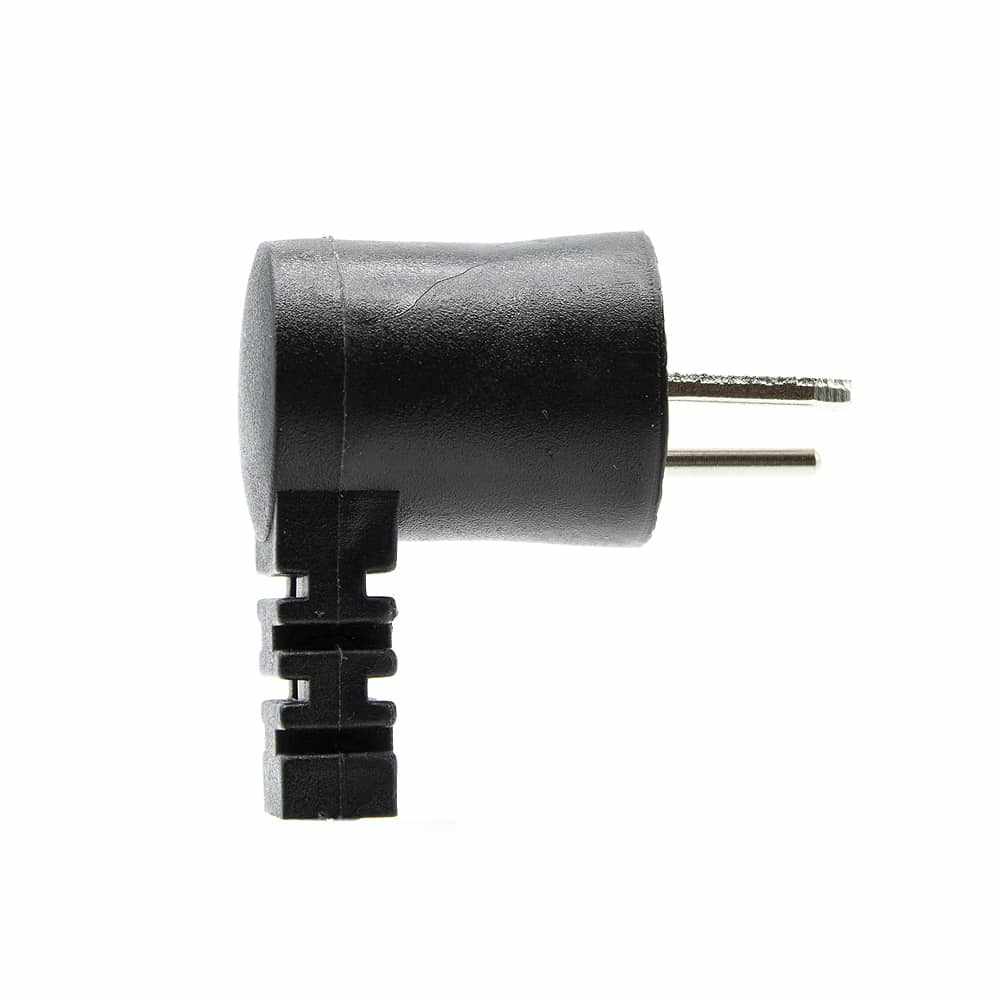 Conector audio para altavoz macho acodado Negro - imagen 3