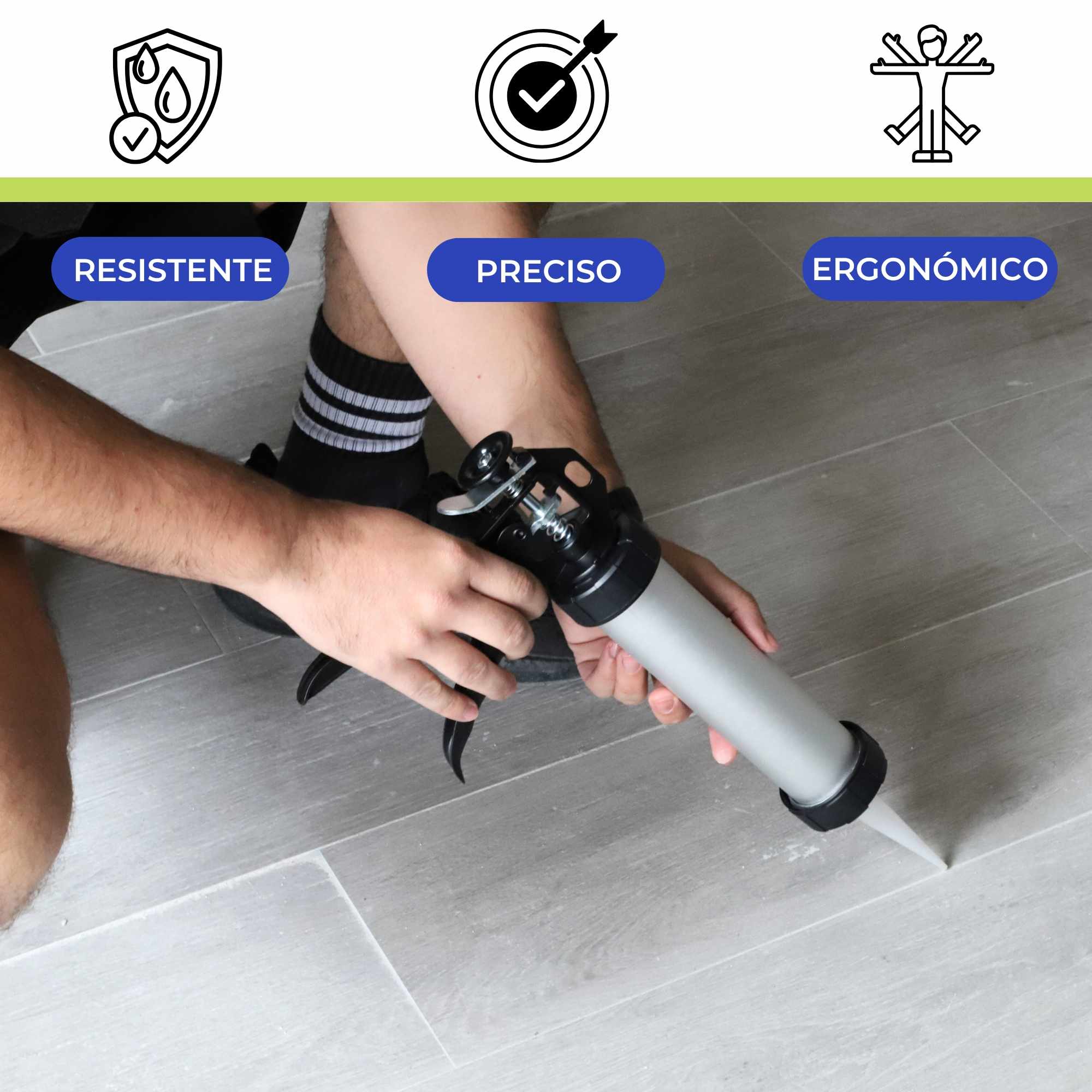 Pistola para cartuchos de silicona para cartuchos de 310 ml - imagen 4