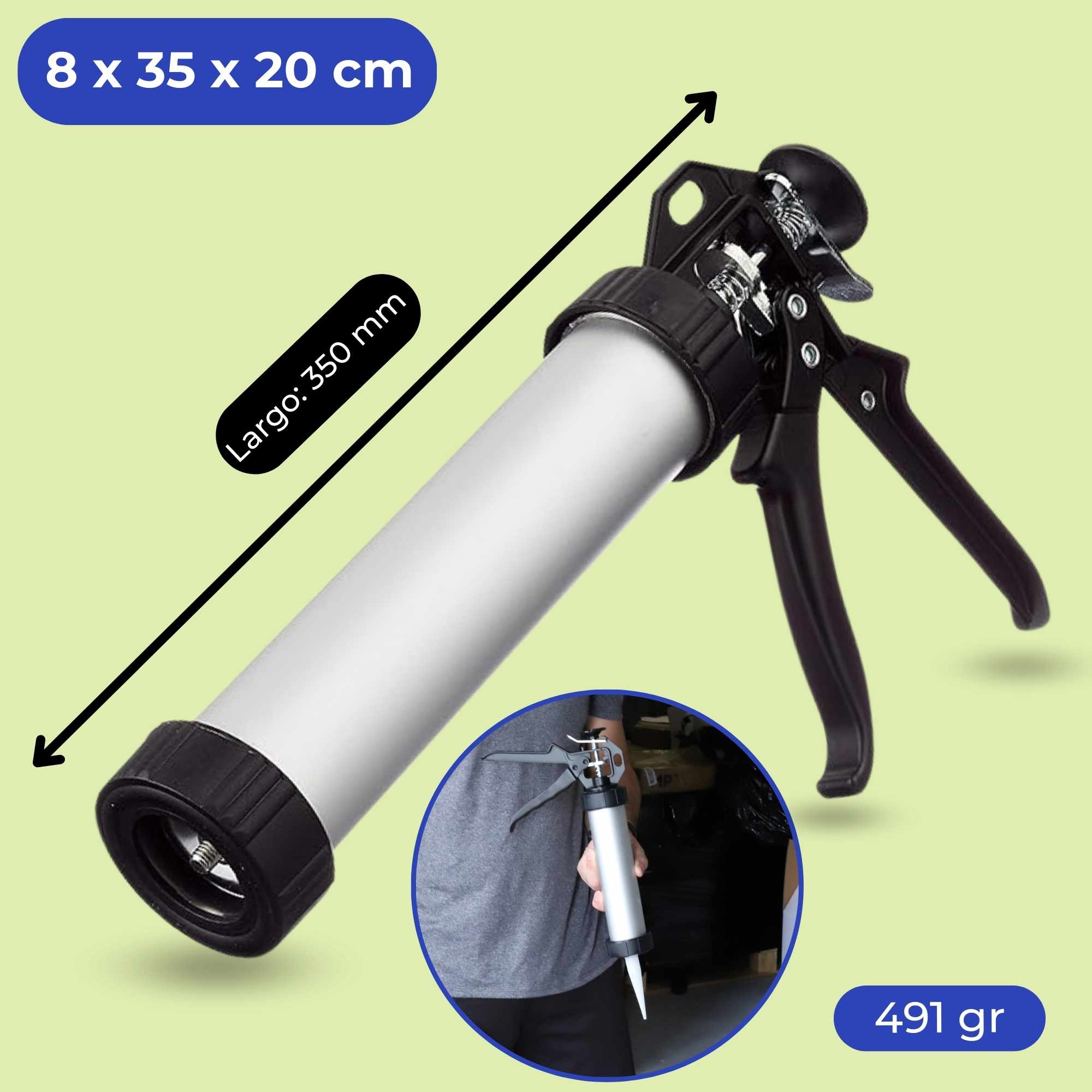 Pistola para cartuchos de silicona para cartuchos de 310 ml - imagen 5