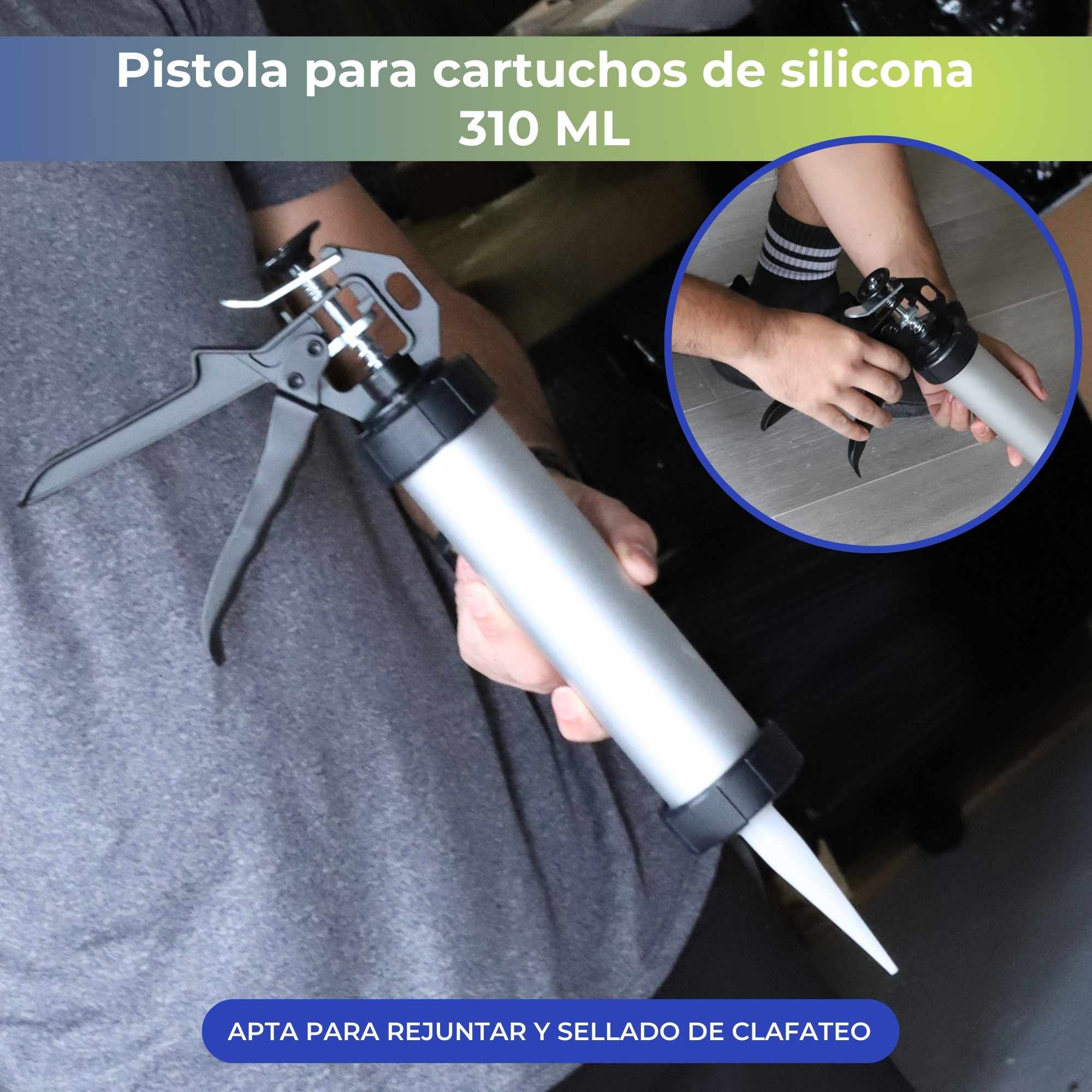 Pistola para cartuchos de silicona para cartuchos de 310 ml - imagen 2