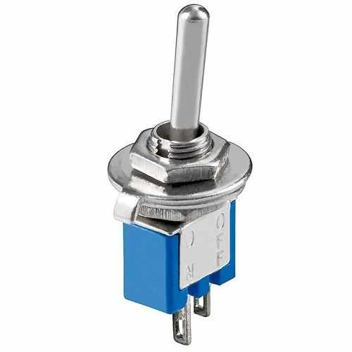 Interruptor 2 pin con palanca on-off Gris 3 A