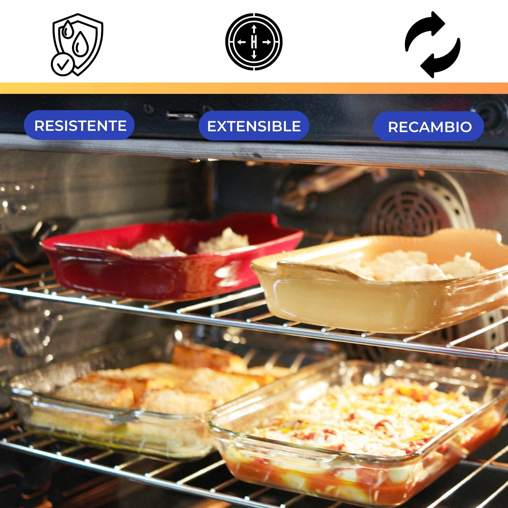 Bandeja universal horno extensible 350x560 mm tornillos - imagen 4