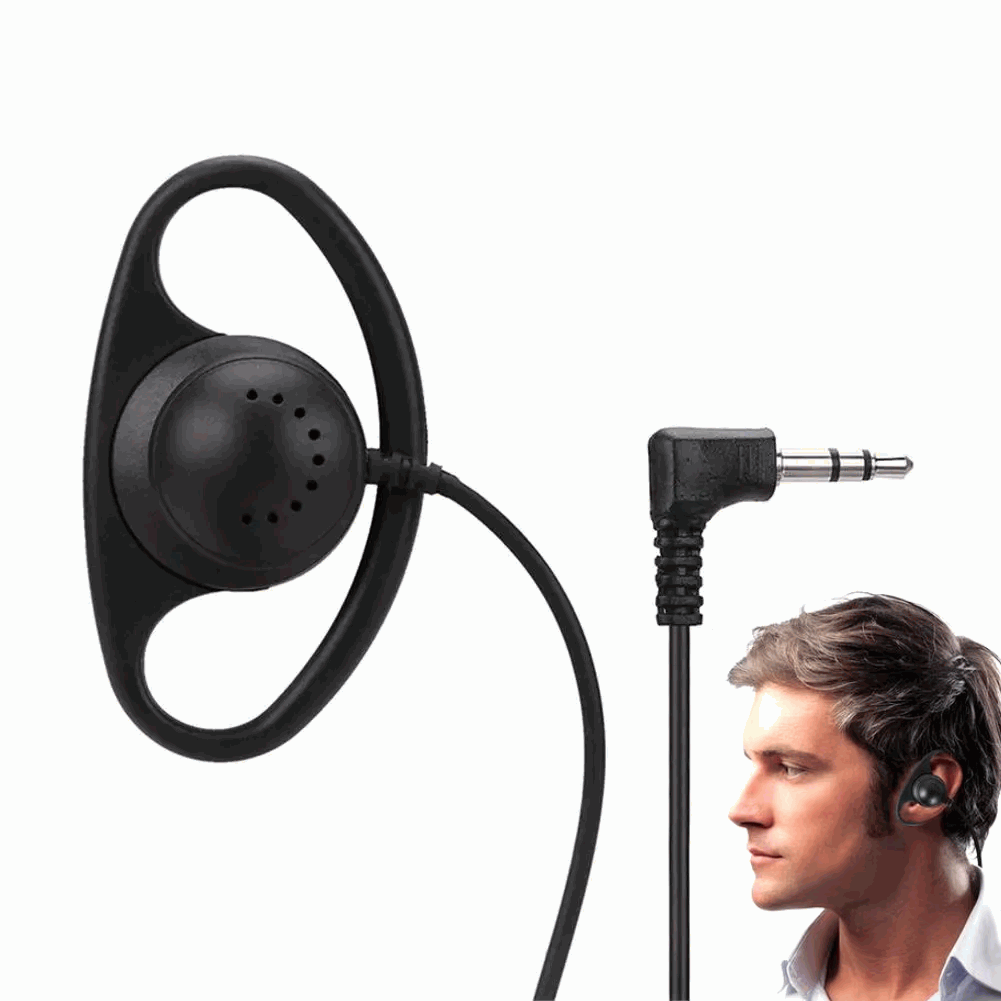 Auricular mono Audifono jack de 2.5mm de doble canal 1 Metro Negro - imagen 1
