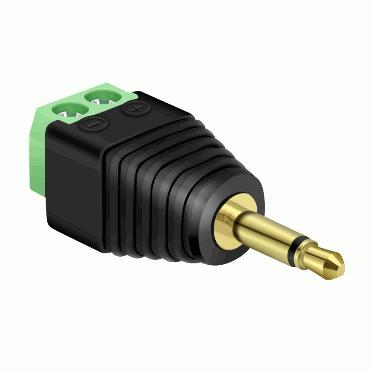 Conector Jack 3.5 mm macho TS Mono terminal de tornillo - imagen 1