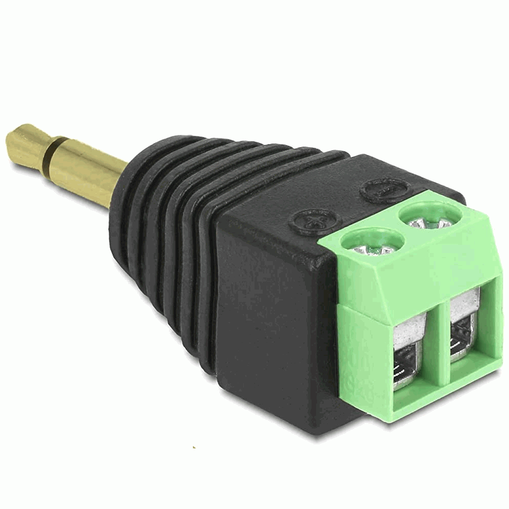 Conector Jack 3.5 mm macho TS Mono terminal de tornillo - imagen 2