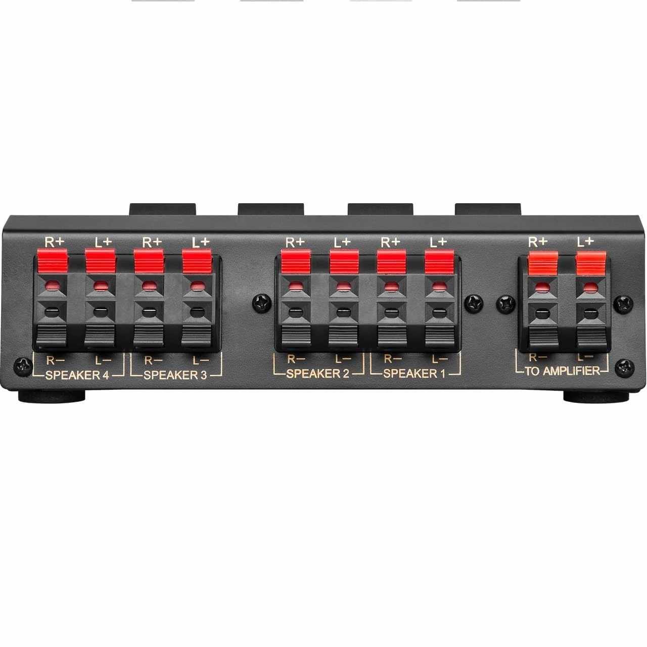 Selector de altavoces estereo 4 salidas Negro - imagen 5