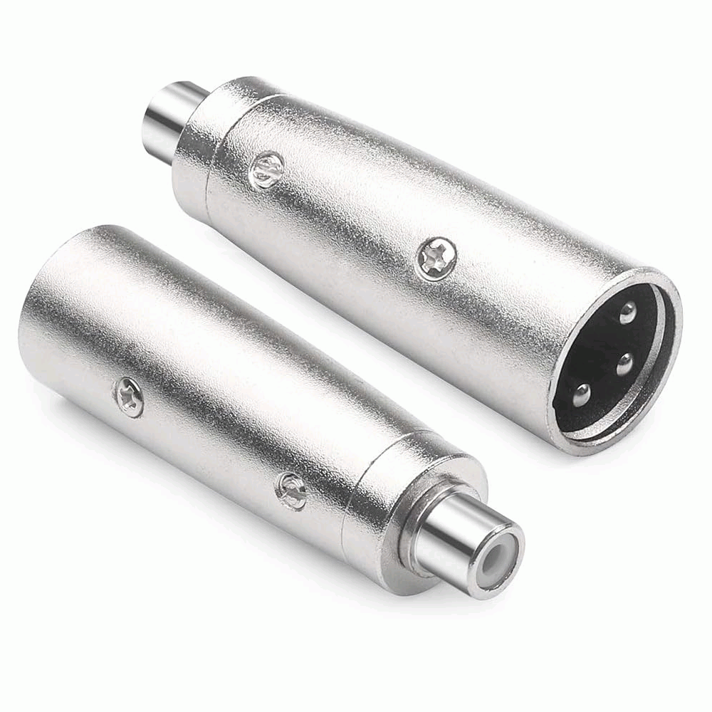 Adaptador XLR mono 3 pin macho - RCA hembra - imagen 1