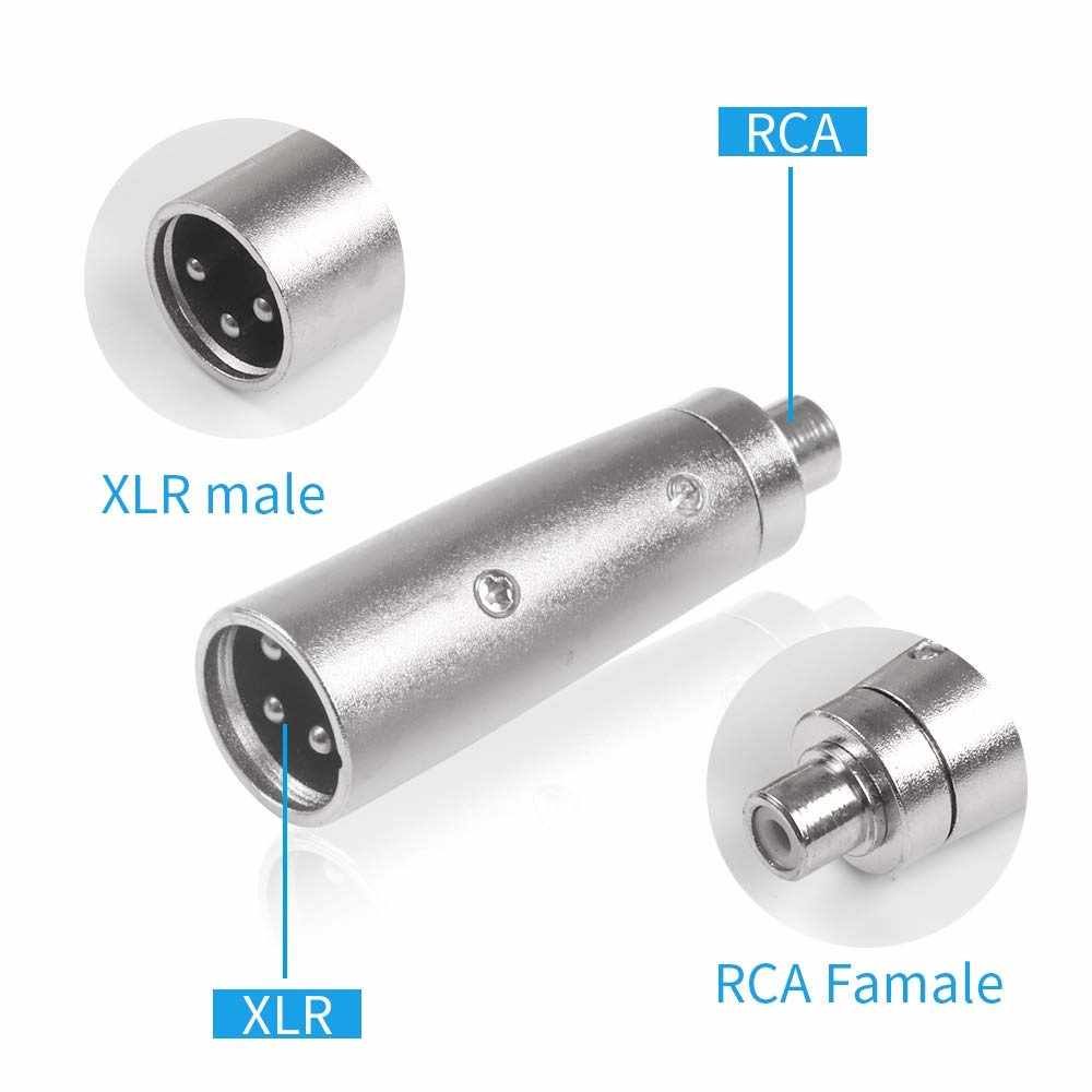 Adaptador XLR mono 3 pin macho - RCA hembra - imagen 6