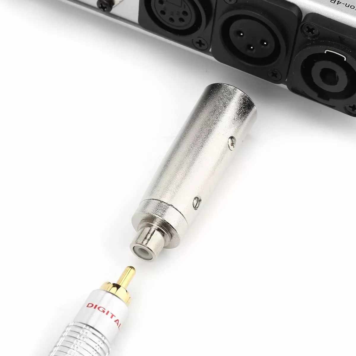 Adaptador XLR mono 3 pin macho - RCA hembra - imagen 7