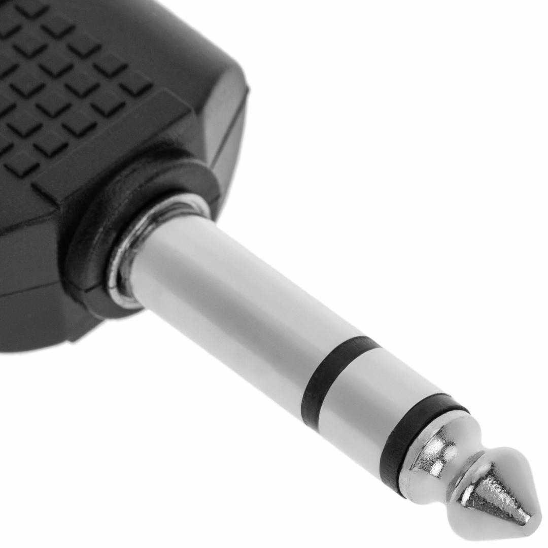 Adaptador audio estereo 2x RCA hembra a Jack 6.35 macho - imagen 2