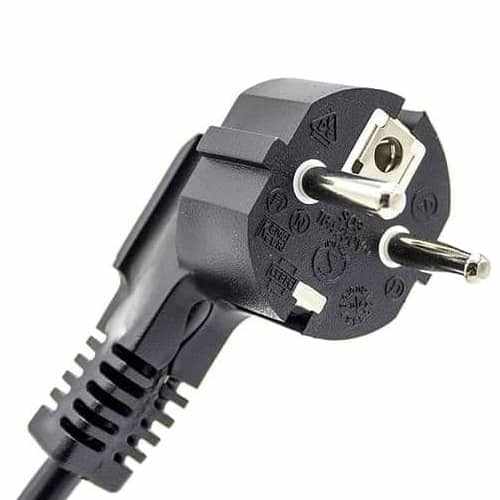 Cable de alimentacion electrico CEE7 macho a bornes 3x1mm 3 Metros Negro - imagen 2