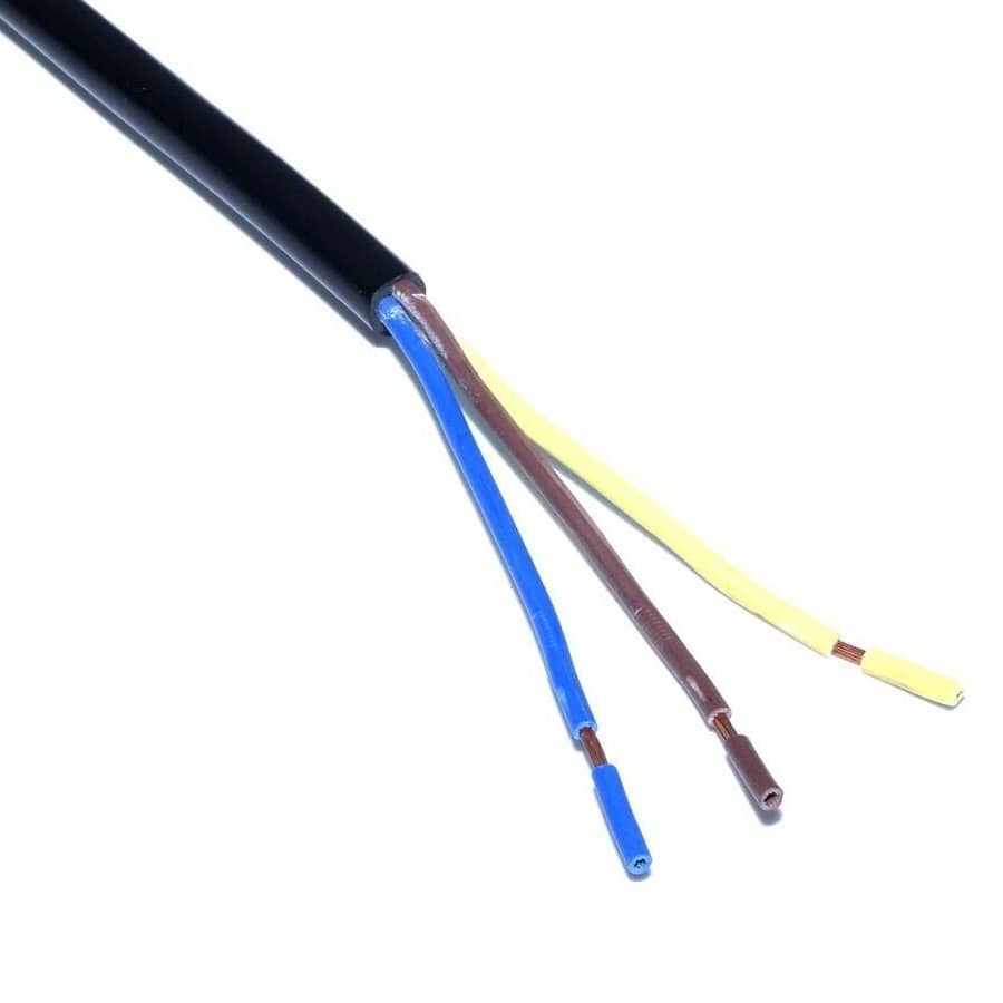 Cable de alimentacion electrico CEE7 macho a bornes 3x1mm 3 Metros Negro - imagen 3