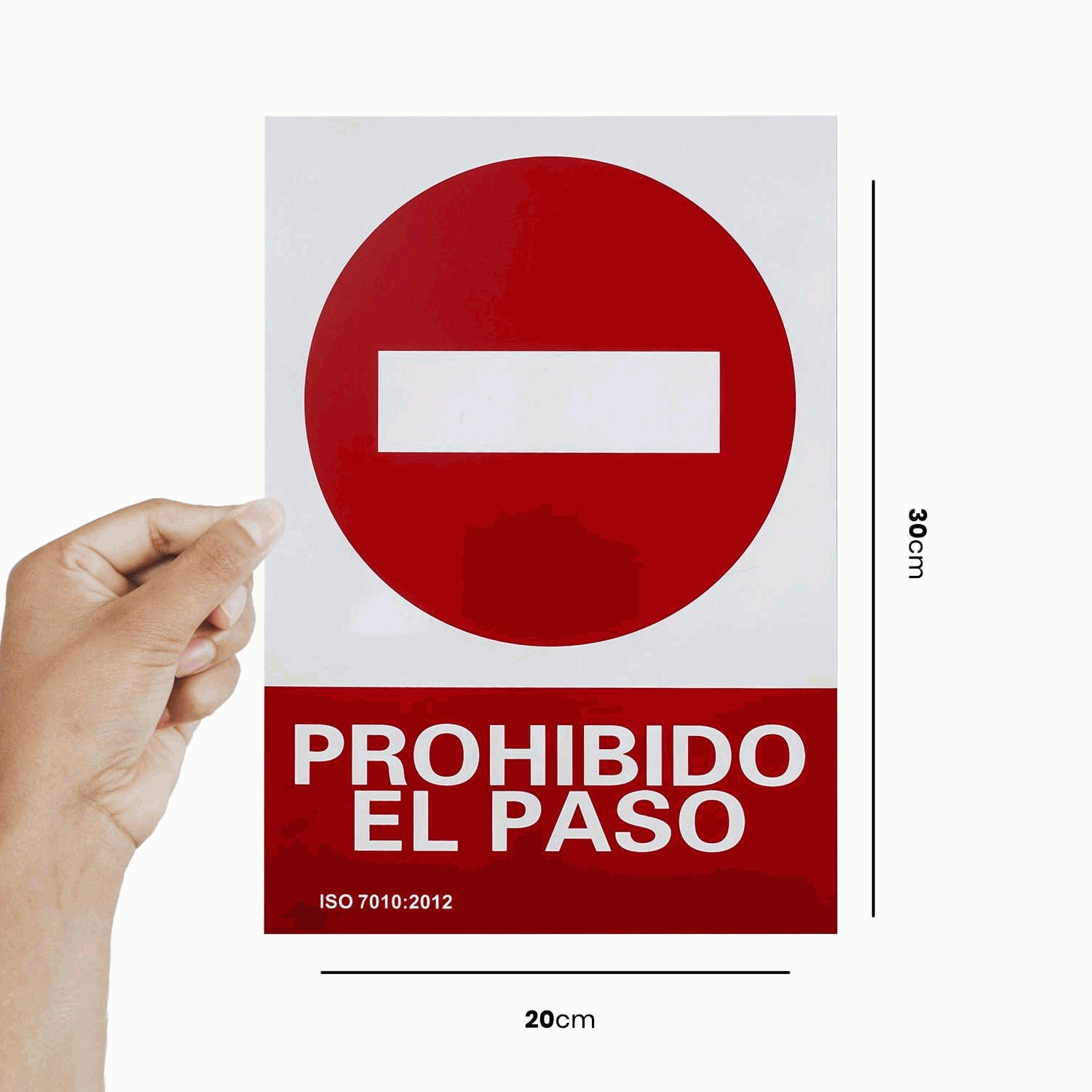 Señal Prohibido el paso PVC 21x30 cm - imagen 5