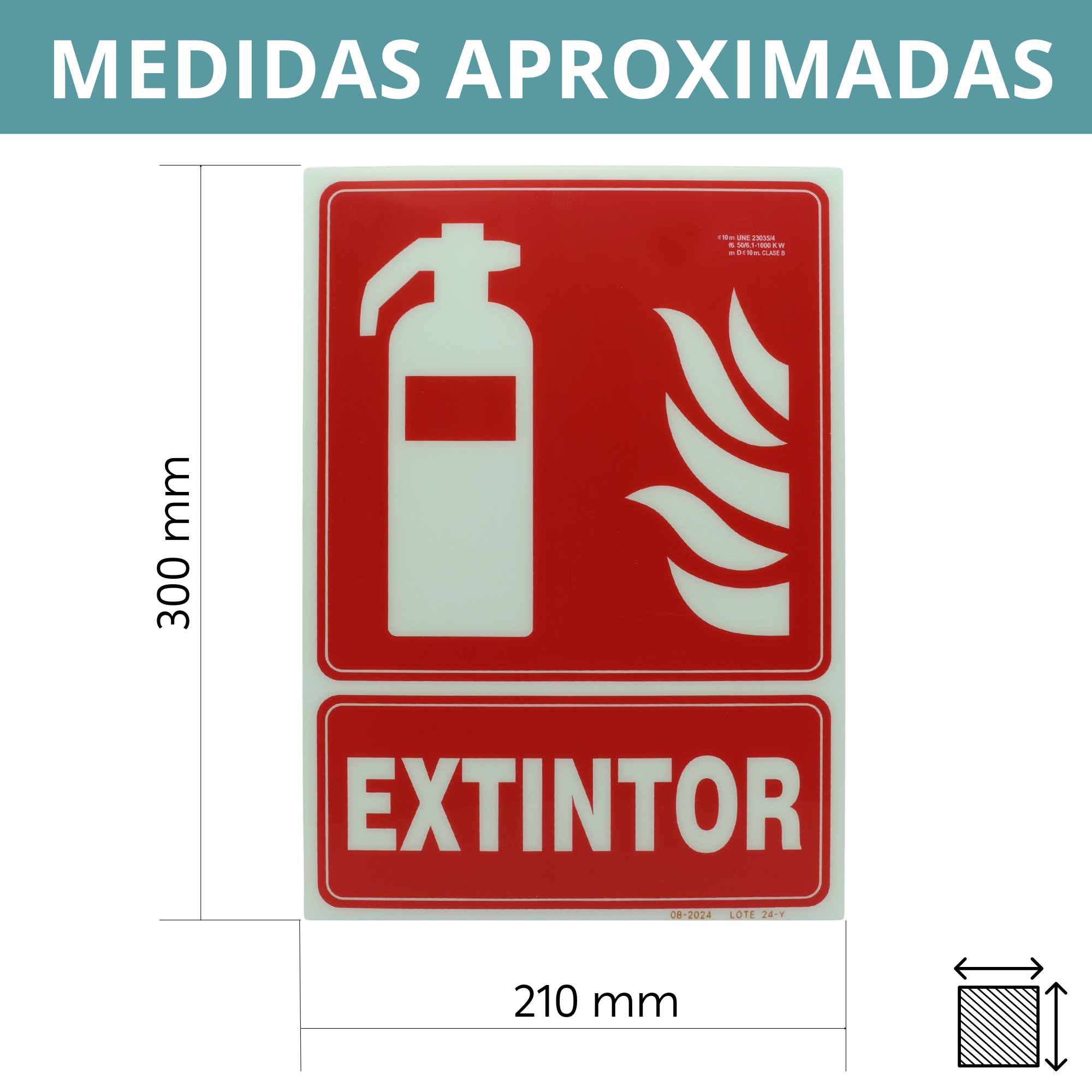 Placa extintor homologada 21x30 cm - imagen 4