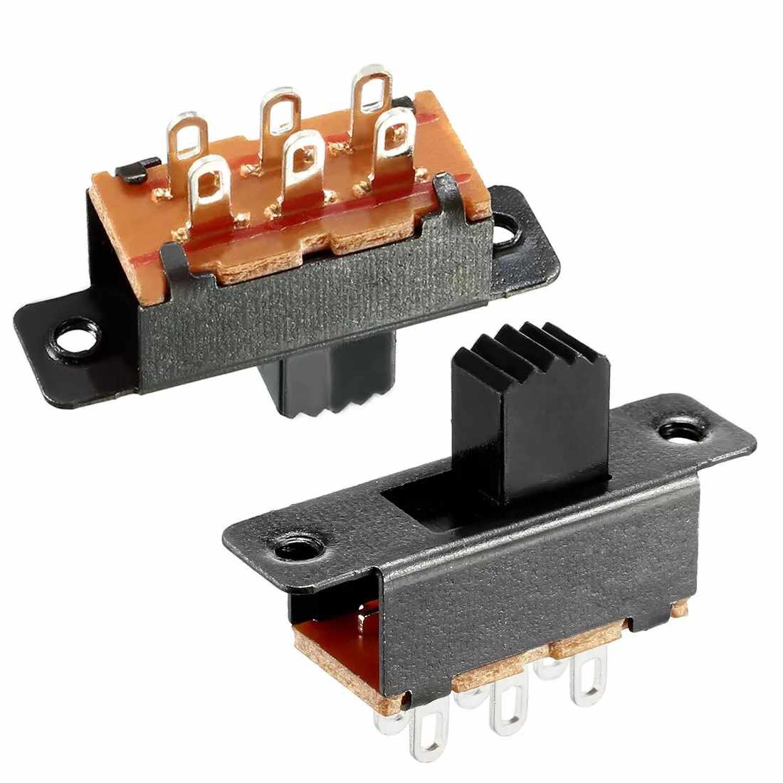 Interruptor Deslizante 6 pin 0.1 A 250V Negro - imagen 2