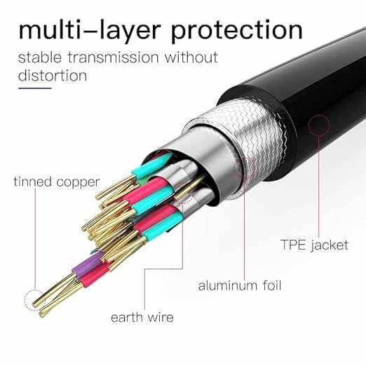 Cable Hdmi acodado 90 grados contactos dorados 4K 1 Metro Negro - imagen 7