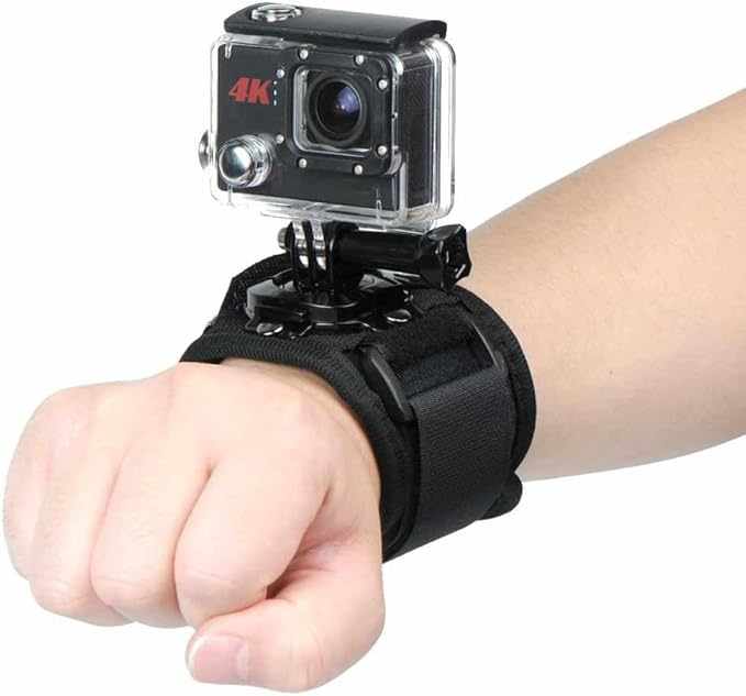 Correa ajustable muñeca para camara GoPro Negro