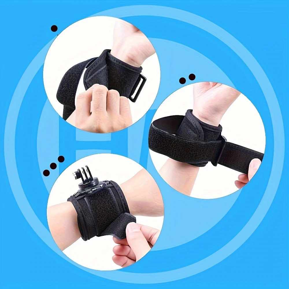 Correa ajustable muñeca para camara GoPro Negro - imagen 7