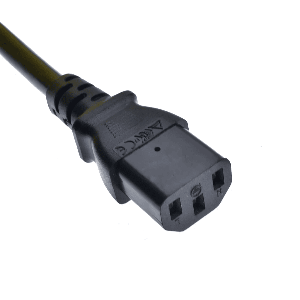 Cable de alimentacion CPU C13 a C14 Negro  50 cm - imagen 1